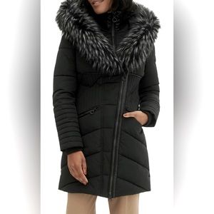 Gigi Faux Fur-Trimmed Hooded Parka NWOT